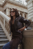 Kožená bunda Chocolate Simi