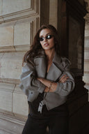 Kožená bunda GREY Simi