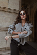 Kožená bunda GREY Simi