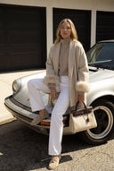 Krátký krémový kabátek Tracy