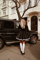 Black Velvet Mini Dress