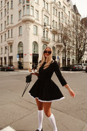 Black Velvet Mini Dress