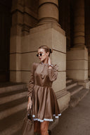 Mini dress Bronze Velvet