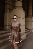 Mini dress Bronze Velvet