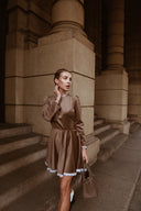 Mini dress Bronze Velvet