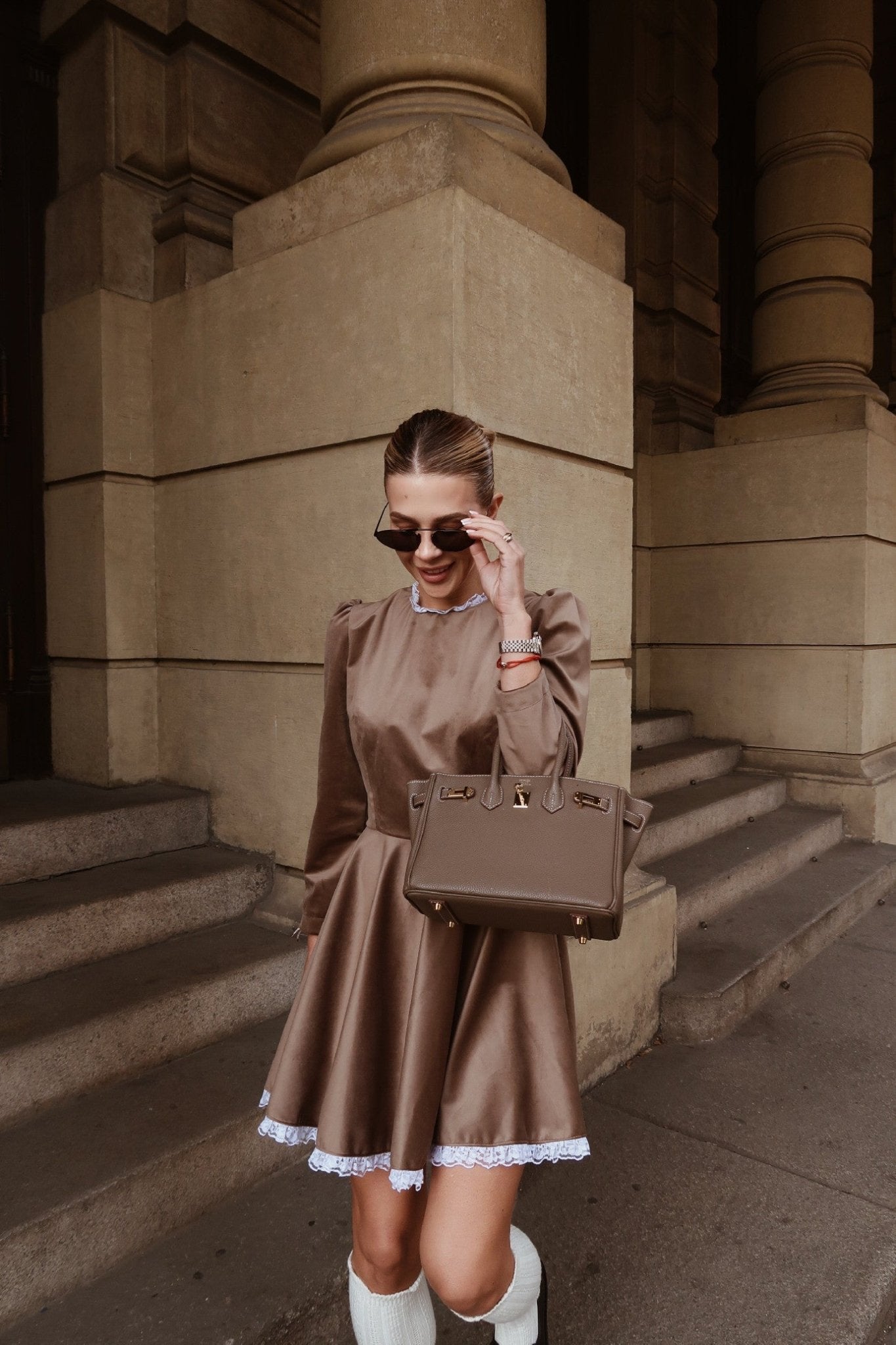 Mini dress Bronze Velvet – MOJA MOJA