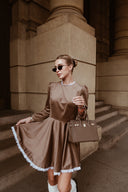 Mini dress Bronze Velvet