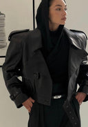 Kožená bunda Girl Style Black