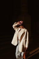 Nude boyfriend jacket