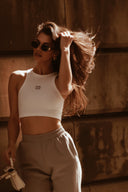 Crop top Moja Moja white