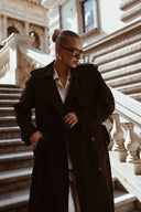 Suede trench Chocolate