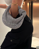 Maya suede grey mini handbag