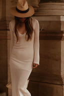 Petite nude maxi dress Ibiza