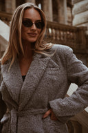 Oversized jacket Grey teddy