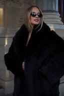 Maxi coat Shearling Black