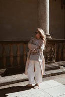 Vlněný kabát ICON ivory