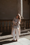 Vlněný kabát ICON ivory