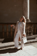 Vlněný kabát ICON ivory