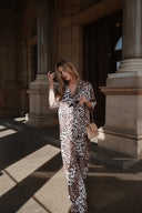 Leopard shirt Satin Moja