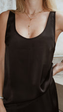 Satin top Noir Grace Black