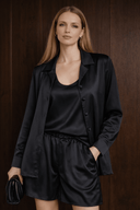 Satin košile Noir Grace black