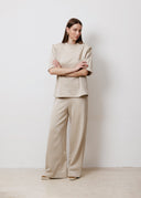 Beige kalhoty Alessia