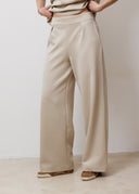 Beige kalhoty Alessia