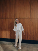 Beige kalhoty Lima