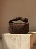 Kabelka Maya suede brown mini