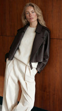 Kožená bunda Chocolate Simi