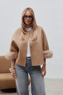 Kabátek Evelyn Camel