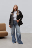 Kožená bunda Lara long