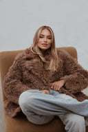 Light Brown Shearling Thera