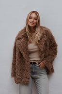 Light Brown Shearling Thera