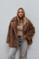 Light Brown Shearling Thera