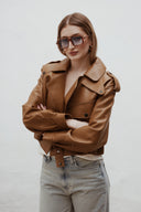 Kožená bunda new Simi Caramel