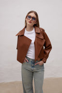 Kožená bunda new Simi Caramel