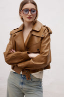 Kožená bunda new Simi Caramel