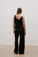 Satin pants Noir Grace Black