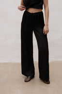 Satin pants Noir Grace Black